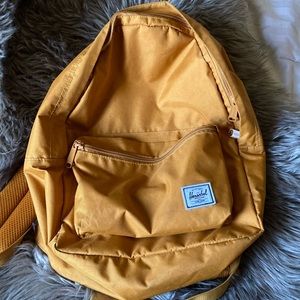 yellow Herschel supply backpack